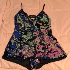 Fashion Nova sequin jumpsuit (new tag on)